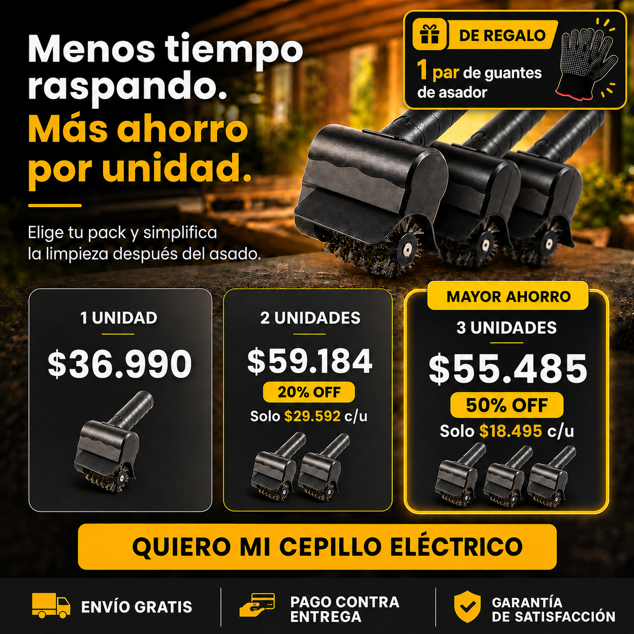 Asador Pro | Limpia sin esfuerzo
