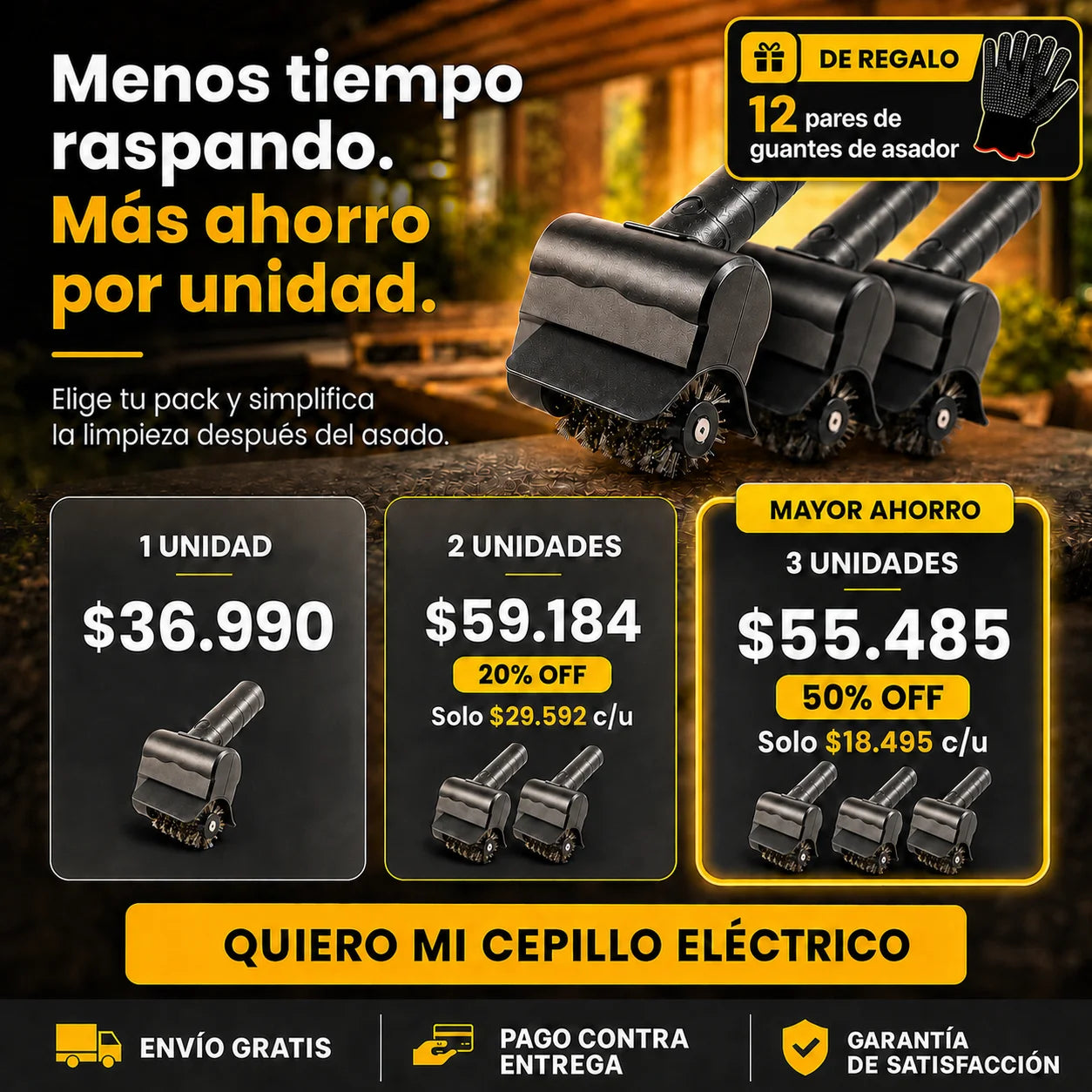 Asador Pro | Limpia sin esfuerzo
