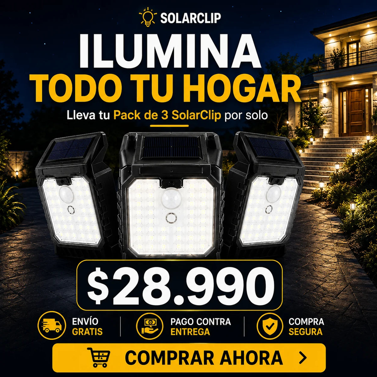 SolarClip | Ilumina tu hogar sin cables
