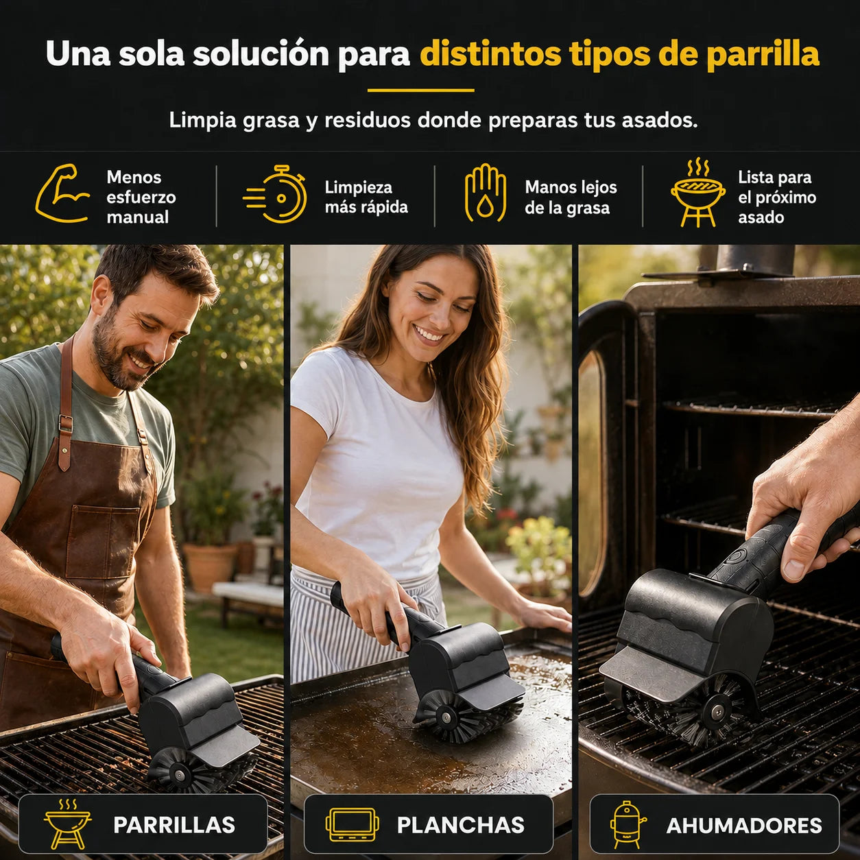 Asador Pro | Limpia sin esfuerzo