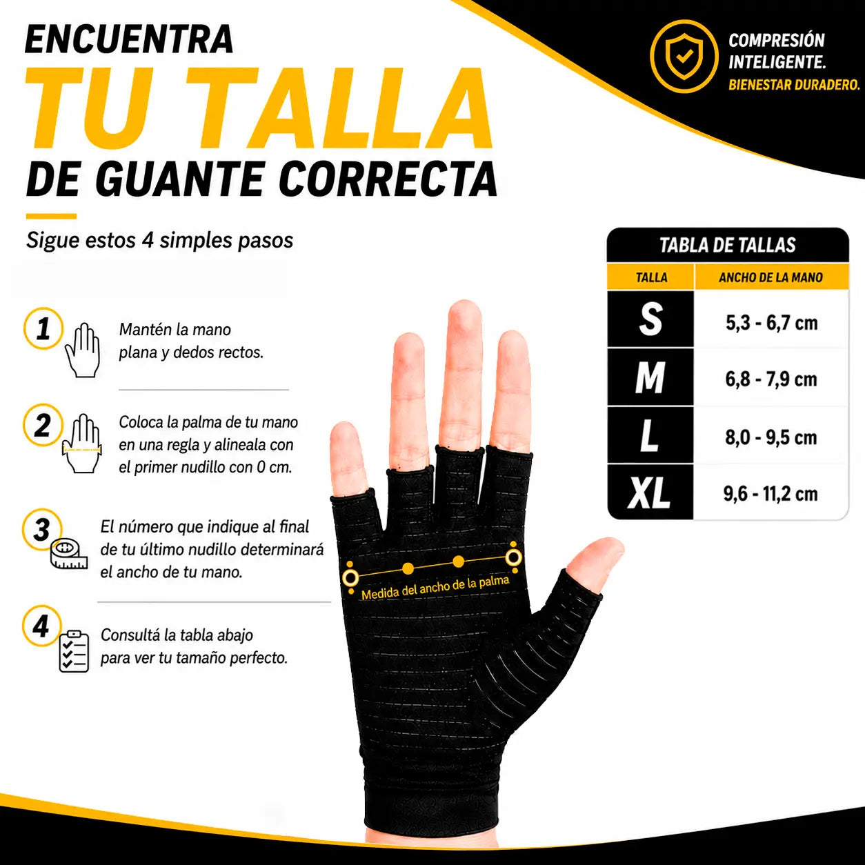 Guantes de Compresión Artritis Ortoflex