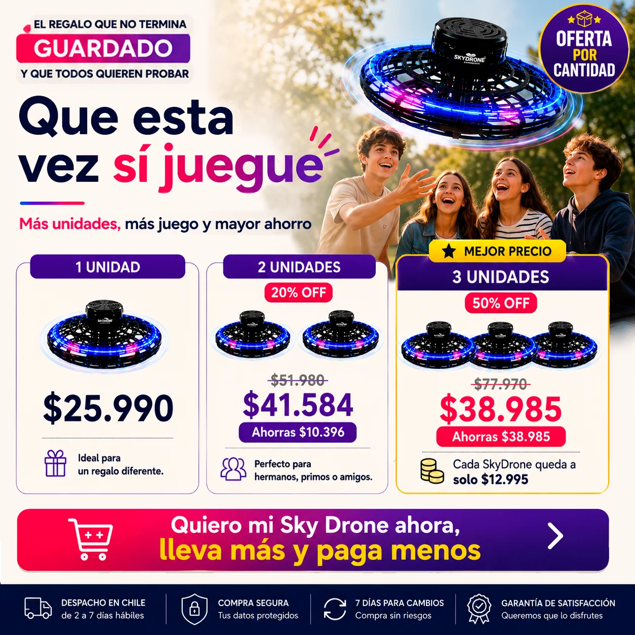 SkyDrone | Diversión que despega