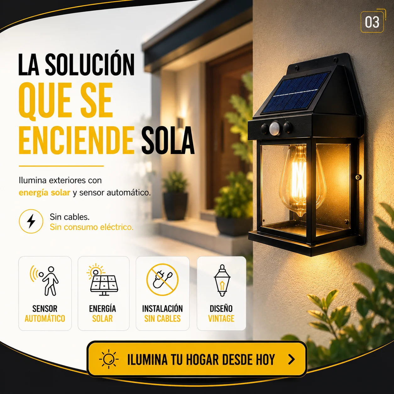 EcoLuz Sensor | Ilumina tu exterior