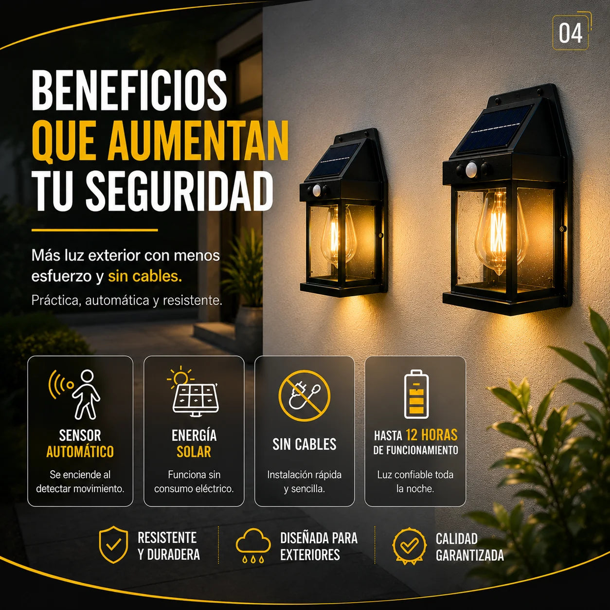 EcoLuz Sensor | Ilumina tu exterior
