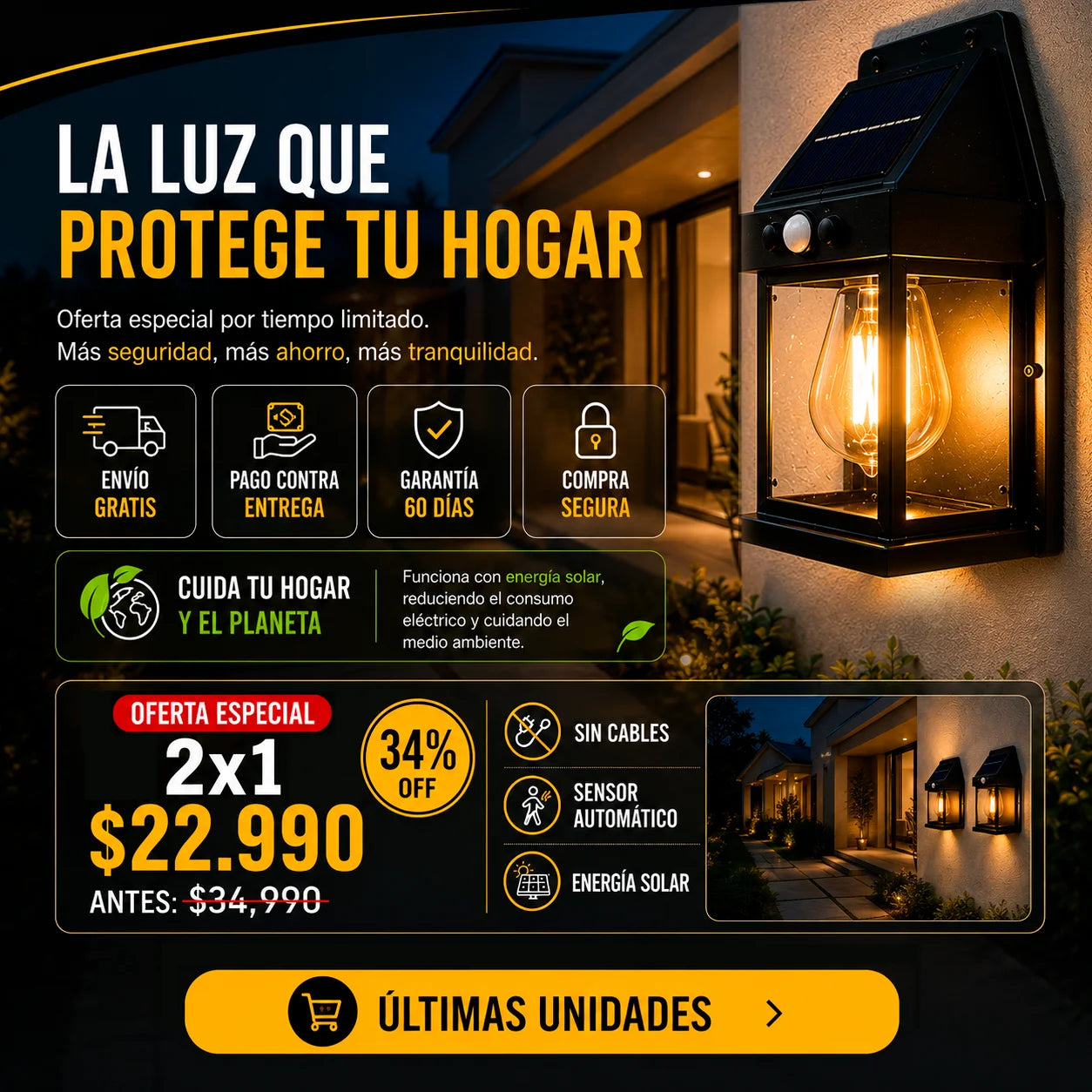 EcoLuz Sensor | Ilumina tu exterior