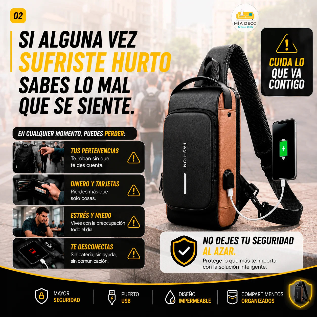 UrbanSafe | Bolso Antirrobo