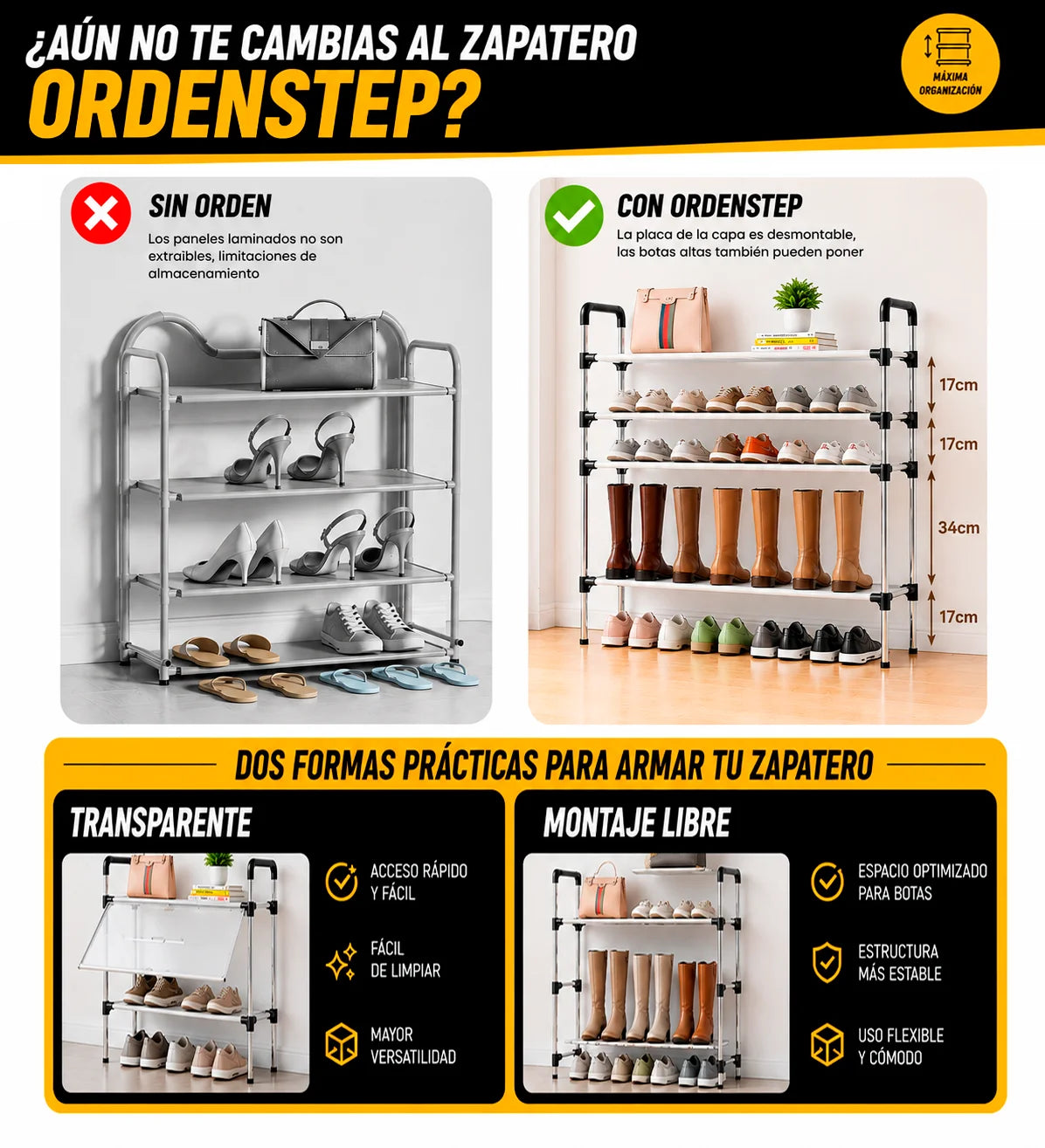Zapateras 6 Niveles OrdenStep