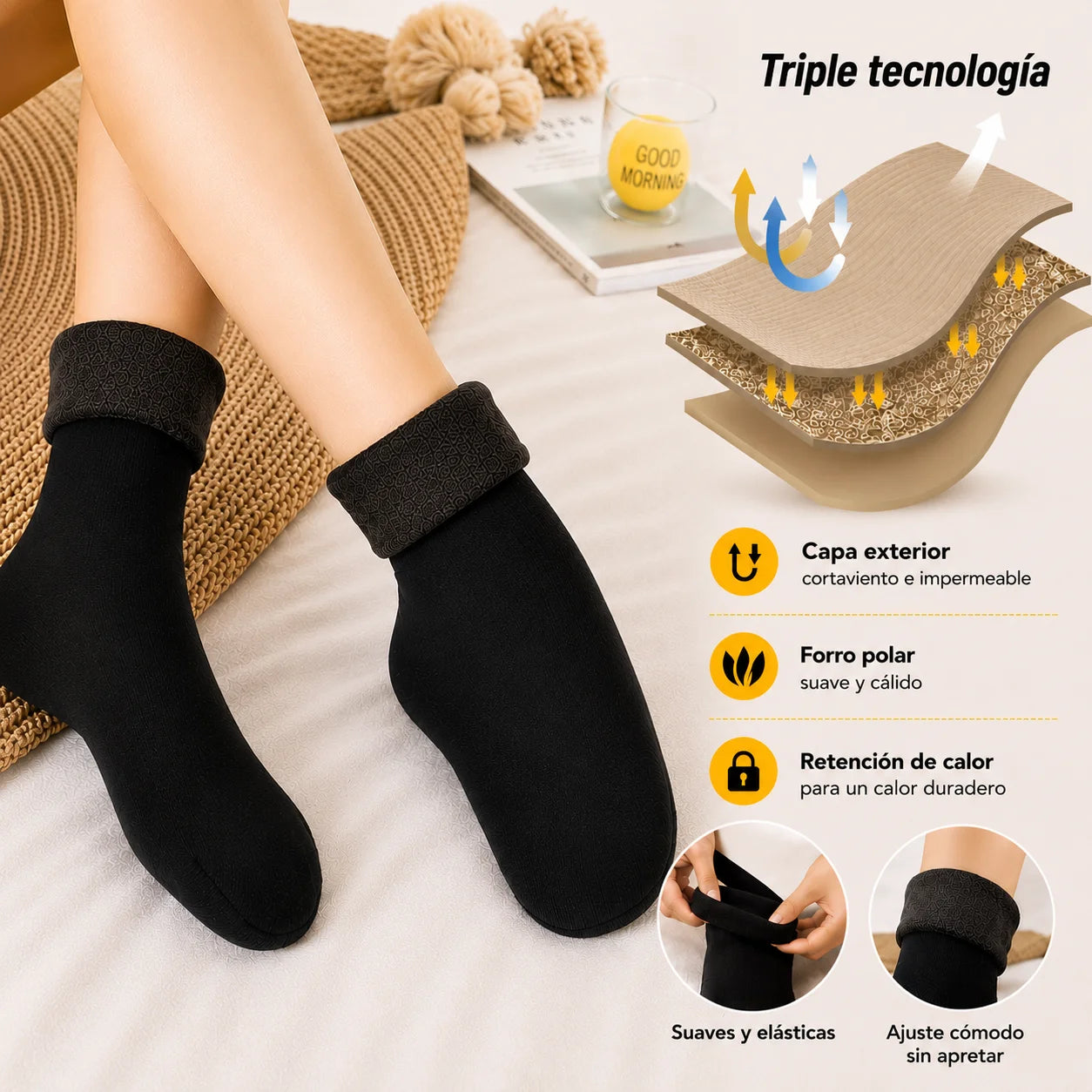 Pack 3 Calcetines Térmico de Invierno