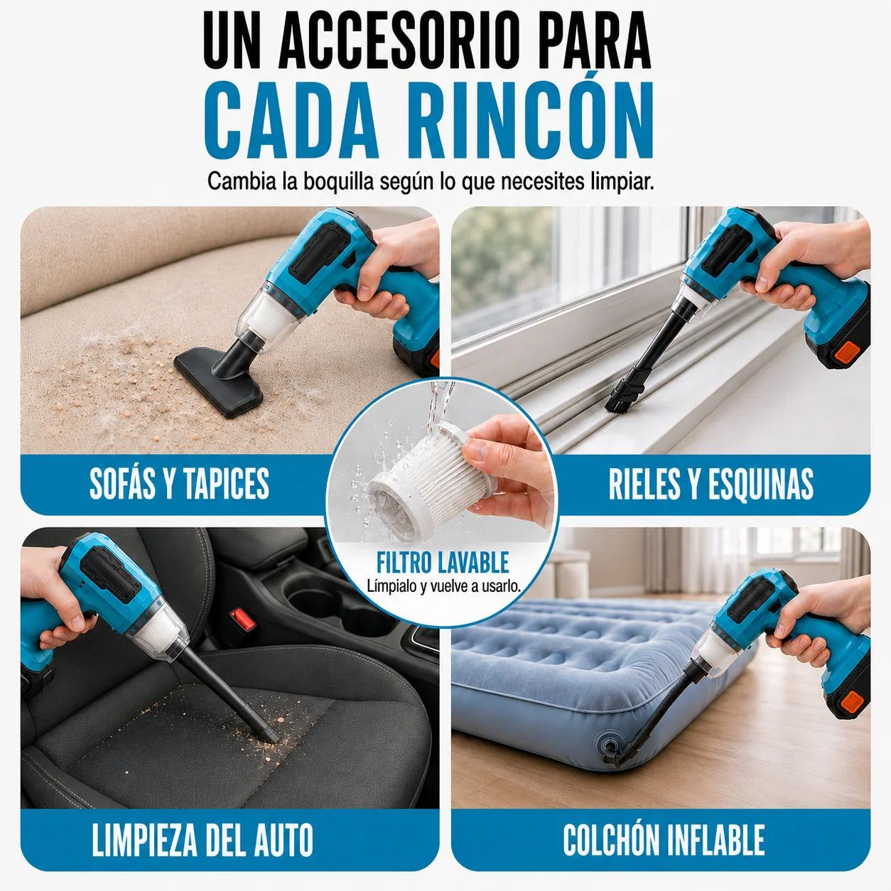PowerSuck | Limpieza en cualquier parte