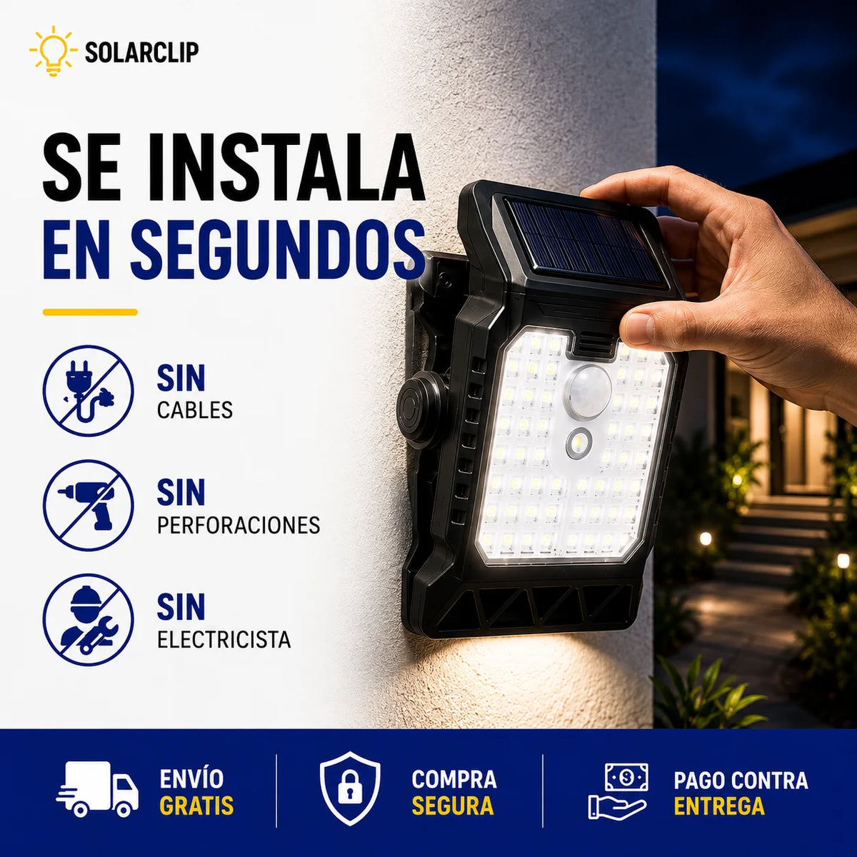 SolarClip | Ilumina tu hogar sin cables