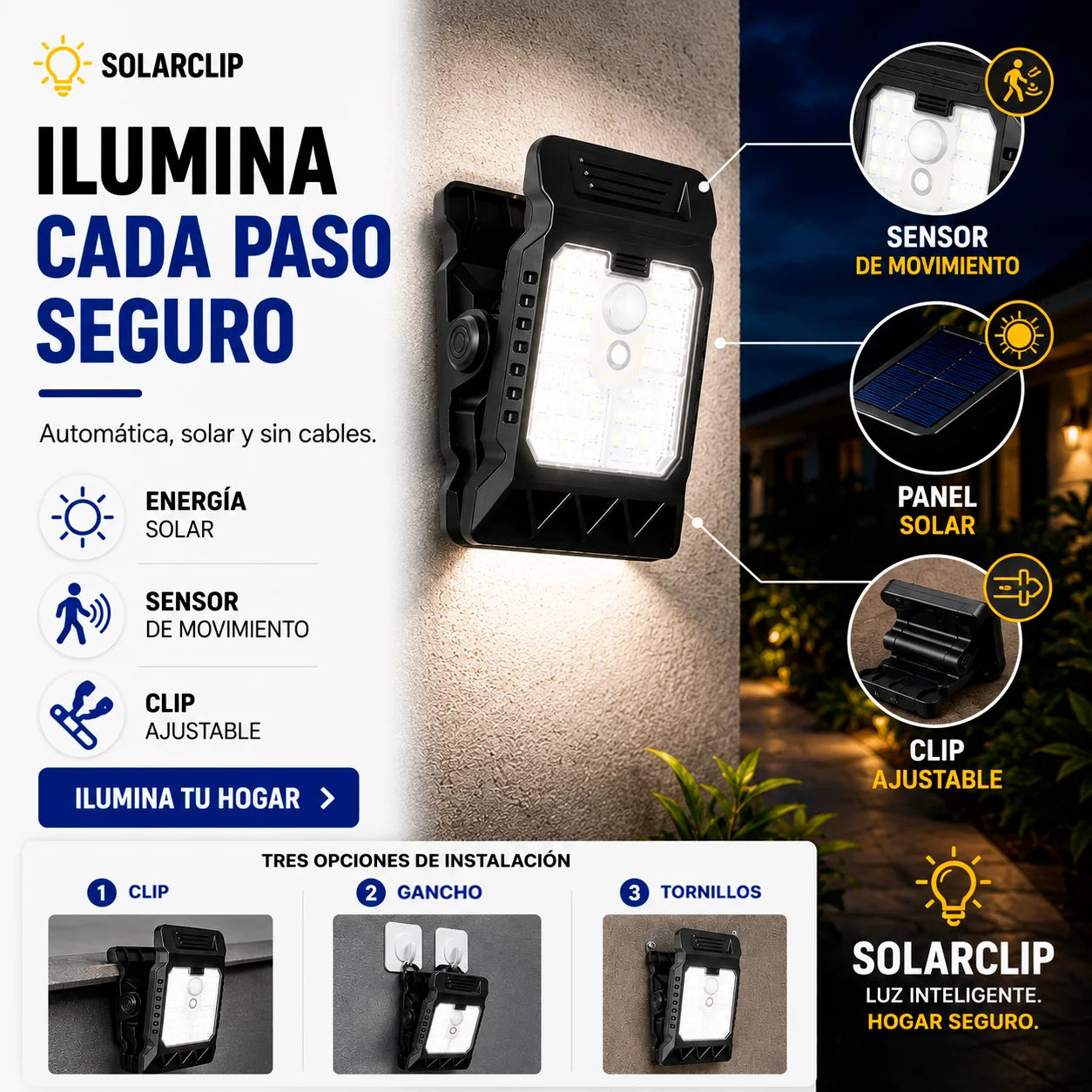 SolarClip | Se fija fácil