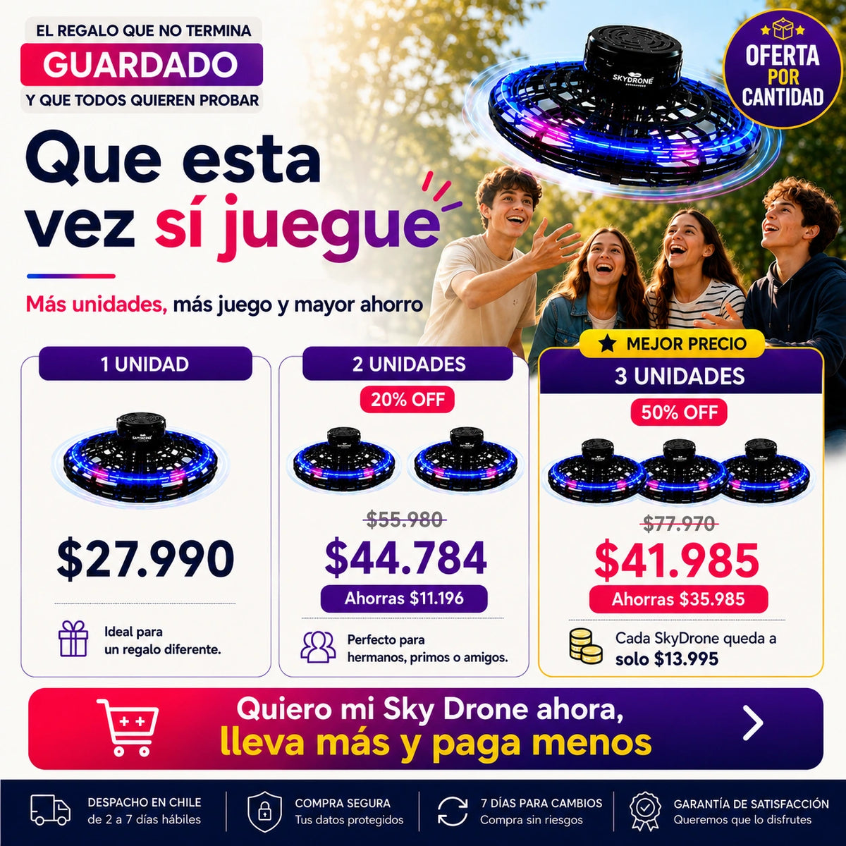 SkyDrone | Diversión que despega